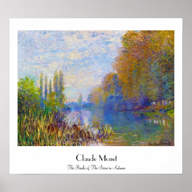 Bankerna av havet i hösten Claude Monet Poster (Framsidan)