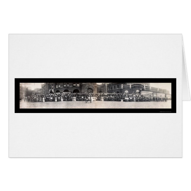 Bankers & Budweiser Photo 1906 Hälsningskort (Framsidan Horizontal)