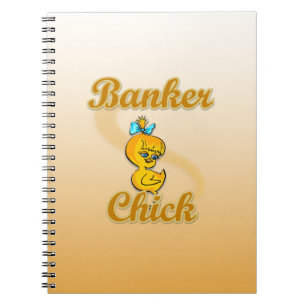 Bankers Chick Anteckningsbok Med Spiral