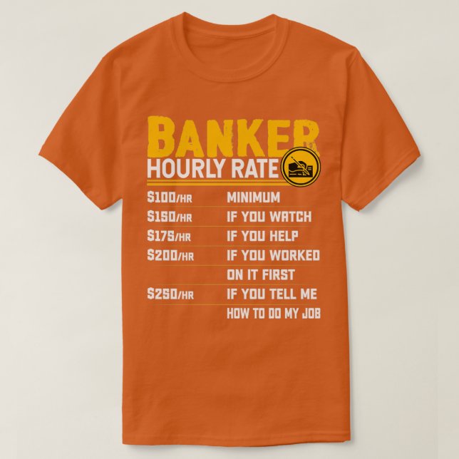 Bankers timtaxa för finansbank Banker T Shirt (Design framsida)