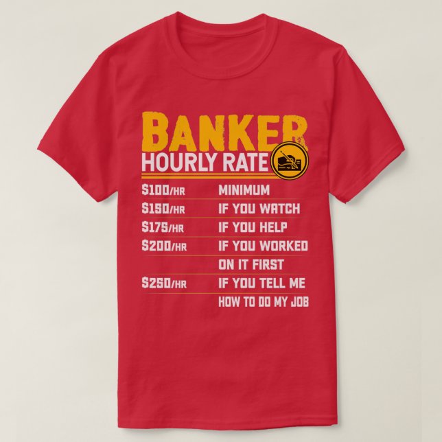 Bankers timtaxa för finansbank Banker T Shirt (Design framsida)