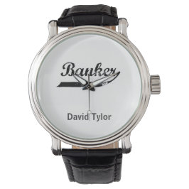 Bankers typografi armbandsur