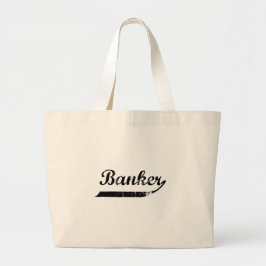 Bankers typografi jumbo tygkasse