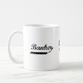 Bankers typografi kaffemugg