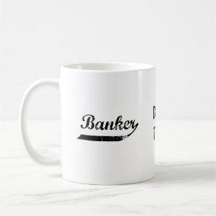 Bankers typografi kaffemugg