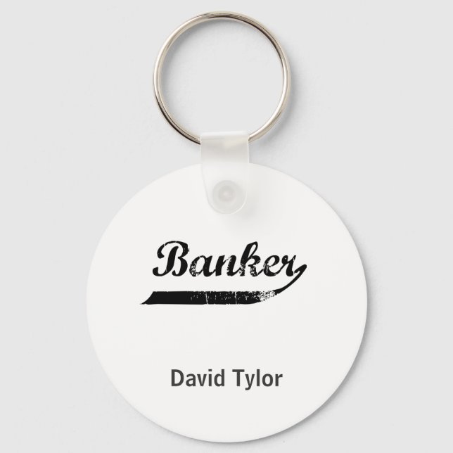 Bankers typografi nyckelring (Framsida)
