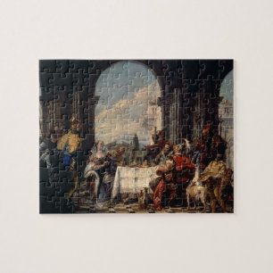 Banketten av Anthony och Cleopatra, c.1744 (olja Pussel
