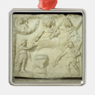 Banketten av Mithras och solen Julgransprydnad Metall