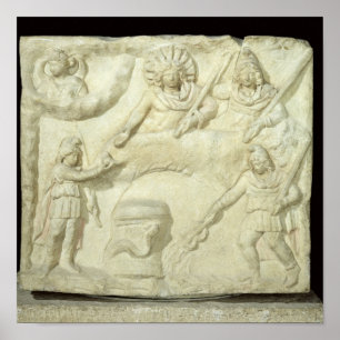 Banketten av Mithras och solen Poster