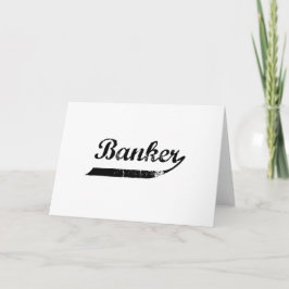 Bankir typografi helgkort