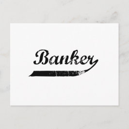 Bankir typografi vykort