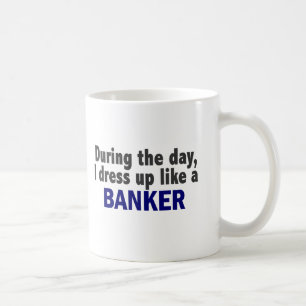 Bankir under dagen kaffemugg