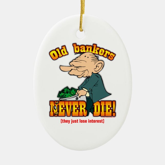 Bankirer Julgransprydnad Keramik (Framsidan)