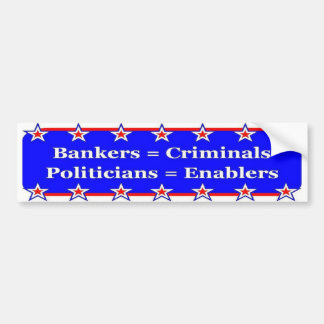Bankirer och politikarbildekal bildekal