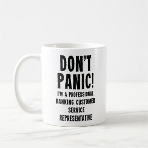 Bankkundtjänstrepresentant Kaffemugg