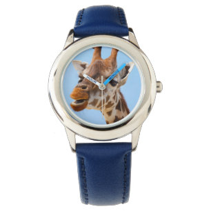 Bänkor av Giraffe Porträtt Armbandsur