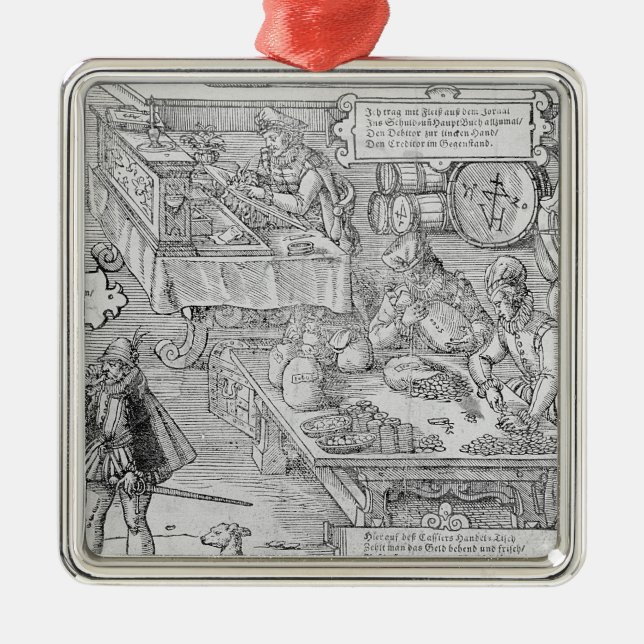 Bankrörelseplats Julgransprydnad Metall (Framsidan)