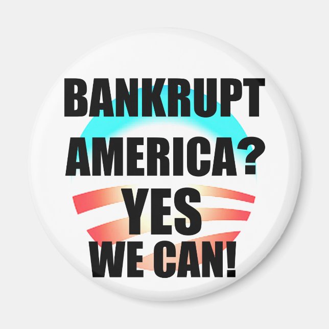 Bankrupt America? Magnet (Framsidan)