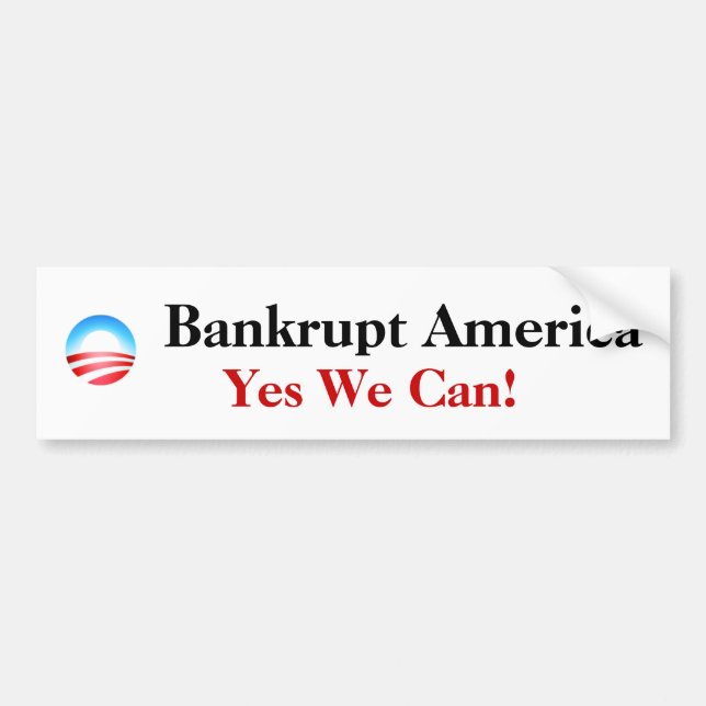 Bankruttt Amerika,… Bildekal (Framsidan)