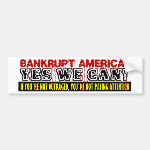 Bankruttt Amerika? Bildekal