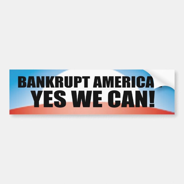 Bankruttt Amerika? Bildekal (Framsidan)