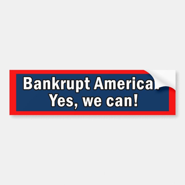 Bankruttt Amerika? Ja kan vi! bildekal (Framsidan)