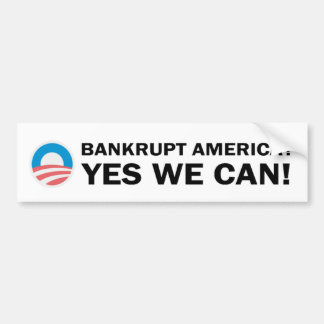 Bankruttt Amerika? Ja kan vi! Bildekal