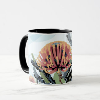 Banksia Flower Dragonfly Konst Mugg