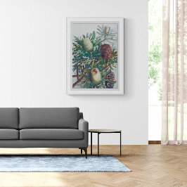 Banksia Flowers | Ellis Rowan 1782 Poster