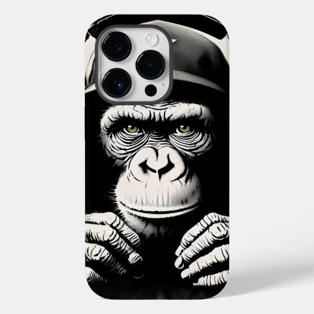 Banksy DJ Monkey Gorilla Chimp Art Skriv ut (Baksida)