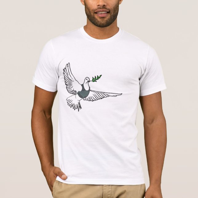 Banksy   fred är med dig skjortan t-shirt (Framsida)