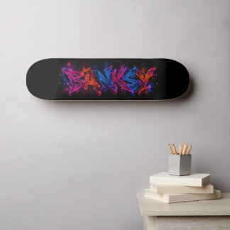 Banksy konst mini skateboard bräda 18,5 cm