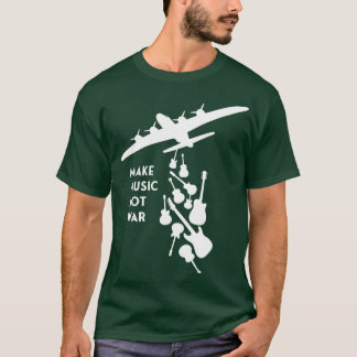 Banksy Make Music NotWhite T Shirt