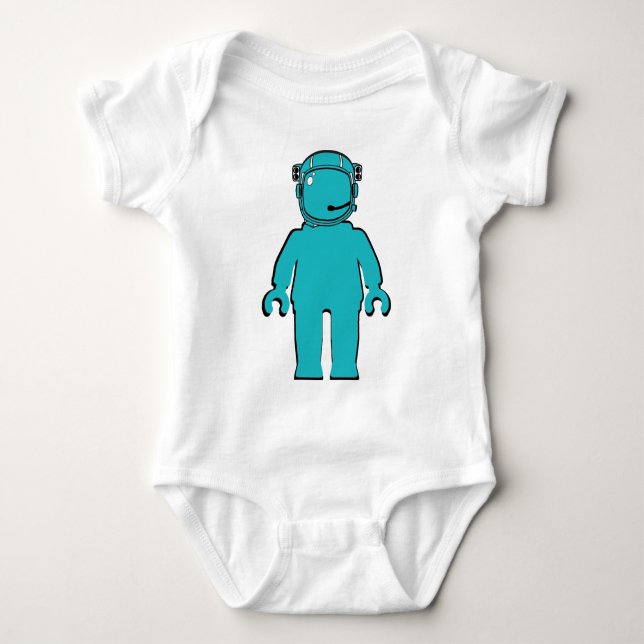 Banksy Stil Astronaut Minifig Tee (Framsida)
