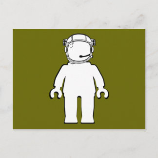 Banksy Stil Astronaut Minifig Vykort