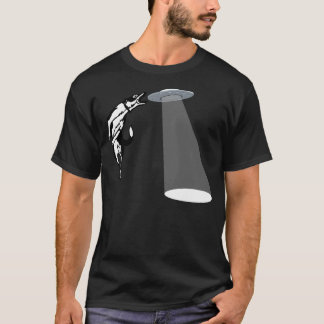 Banksy Stil Hund Catching Frisbee (flygande aucer) T Shirt