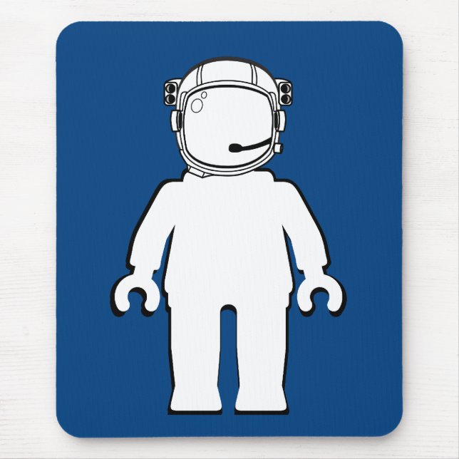 Banksy stilastronaut Minifig Musmatta (Framsidan)