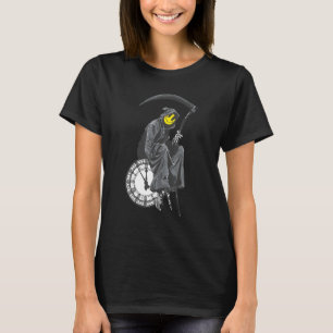 Banksys Grim Reaper Clock T Shirt