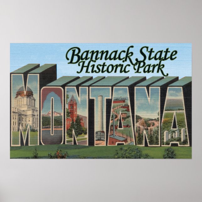 Bannack State Park, Montana Poster (Framsidan)