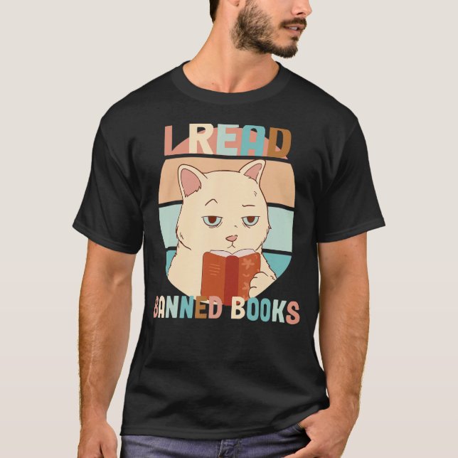 Bannade Bokar-citat Jag läste Bokar Lazyness utan  T Shirt (Framsida)