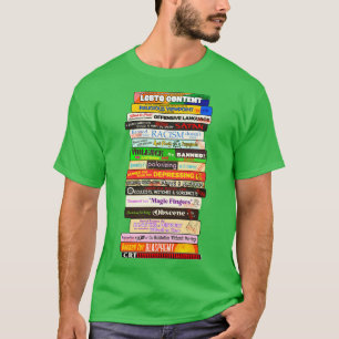 Bannade Bokar-stackskäl Bokar är ifrågasatt T Shirt