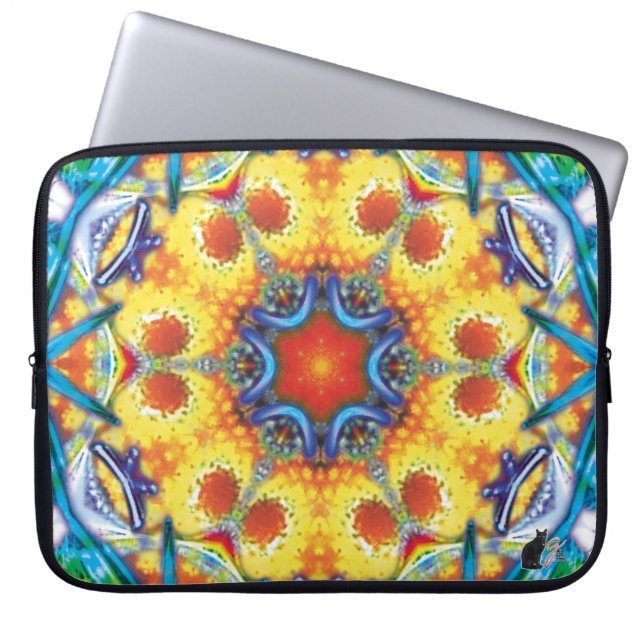 BannaPuddin Kaleidoscope Laptop Sleeve (Framsidan)
