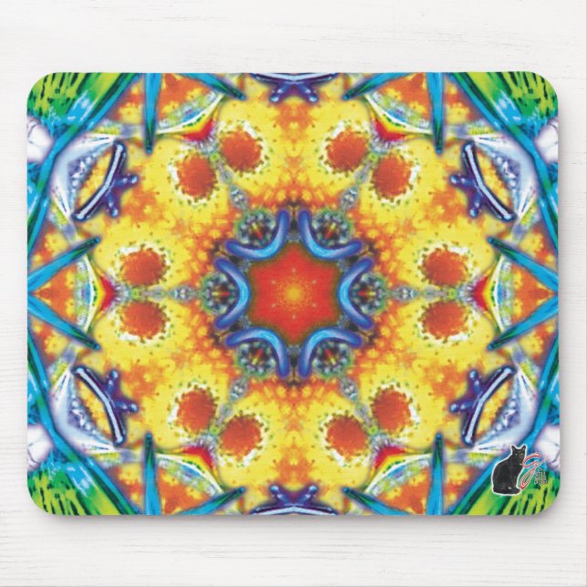 BannaPuddin Kaleidoscope Mouse Pad Musmatta (Framsidan)