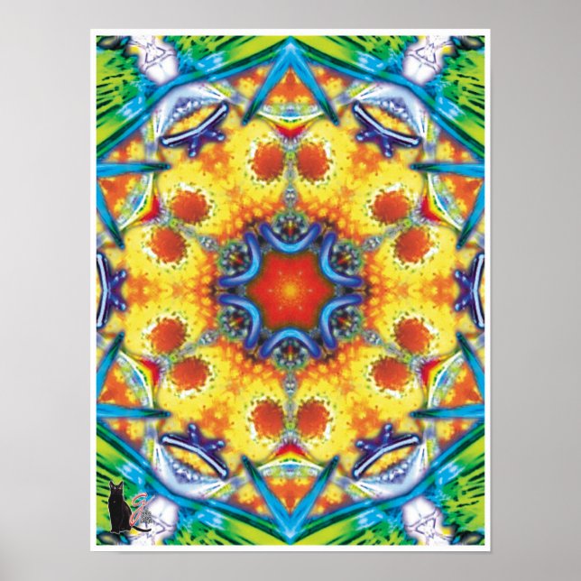 Bannapuddin Kinetic Collage Kaleidoscope Poster (Framsidan)