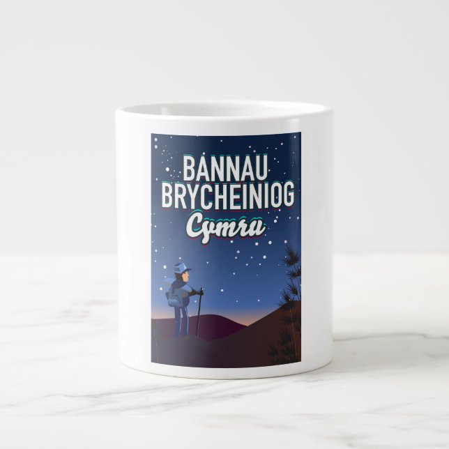 Bannau Brycheiniog Cymru Jumbo Mugg (Framsidan)