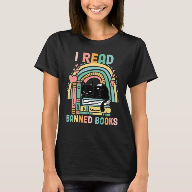 Banned Books Quotes I Read Banned Books T Shirt (Framsida)