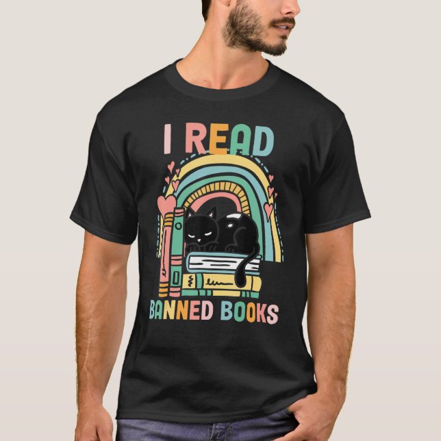Banned Books Quotes I Read Banned Books T Shirt (Framsida)