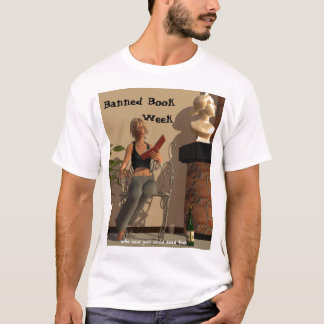 bannedbookweek., förbjudit bok vecka, som tee
