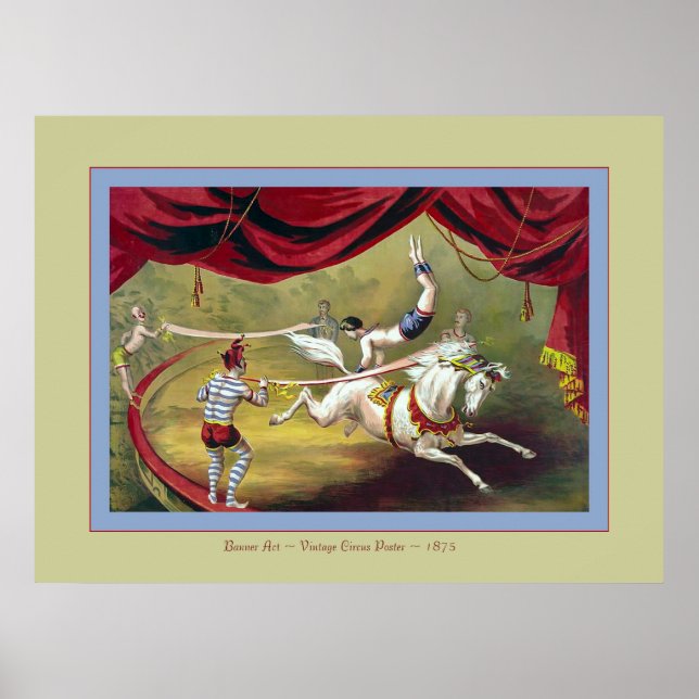 Banner Act ~ Vintage Circus Poster (Framsidan)