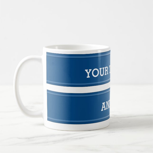BANNER blå övertoning + texten Kaffemugg (Vänster)